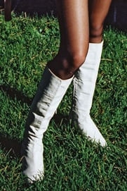 Bottes blanches BALLY.