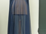 Robe longue Tricosa,  bleu nuit.