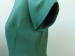 Robe soie verte "Clérense".