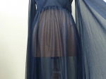 Robe longue Tricosa,  bleu nuit.