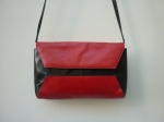 Sac-Pochette Charles Jourdan, rouge et noir.