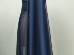 Robe longue Tricosa,  bleu nuit.