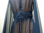 Robe longue Tricosa,  bleu nuit.