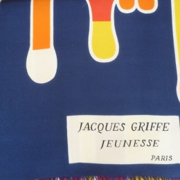 Foulard en soie JACQUES GRIFFE.