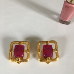 Boucles d'oreilles clips "Françoise D".